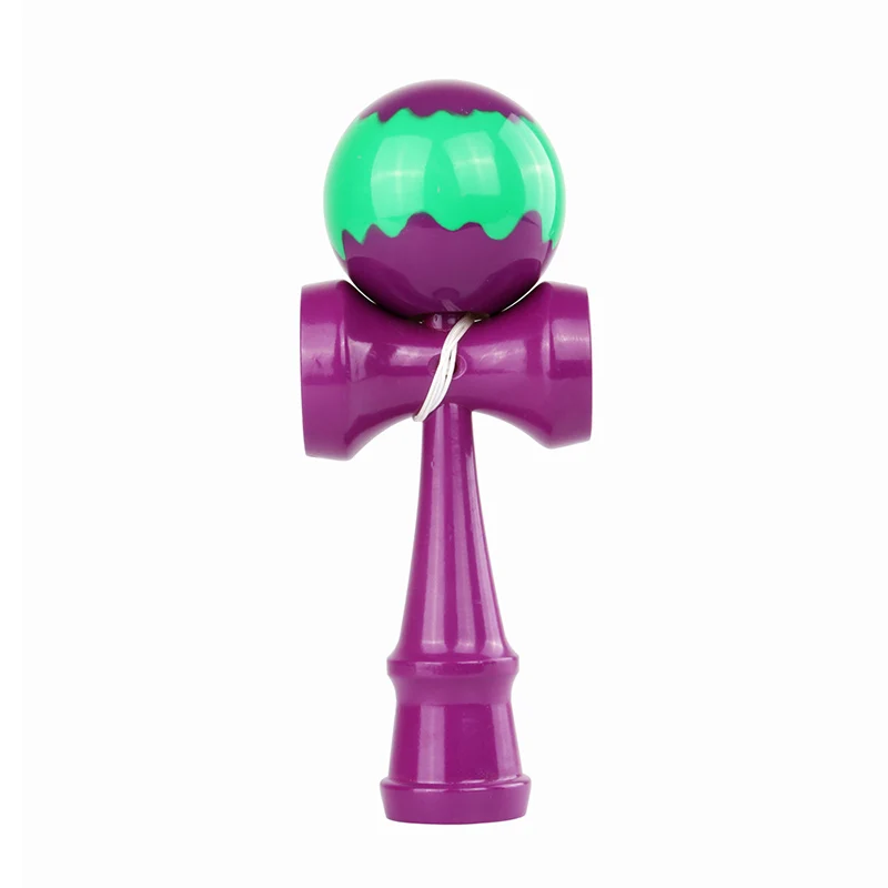 

Beech 3-Color Ripple Kendama Wooden Juggling Skillful Balls Professional Outdoor Sports Toys for Kids Adults