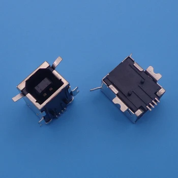 

USB Jack Type B Female Port Connector Socket Printer etc USB Prot AMP 4P horizontal patch USB-B interface printer interface