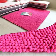 Длинная шенилловая ткань, Противоскользящий коврик, толстые напольные ковры для гостиной, ванной комнаты, водопоглощающий напольный коврик, однотонный цвет
