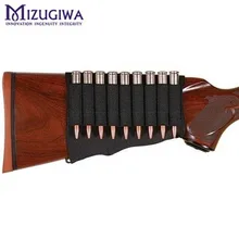 Mizugiwa держатель патрона для винтовки, неопреновый патрон для винтовки, черный прикладом, 9 патронов
