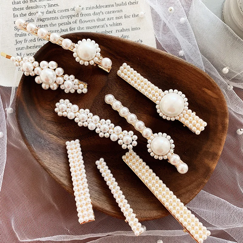 

1PCS Fashion Women Lady Hair Clip Retro Imitiation Pearl Hairpins Elegant Flower Hairclip Girl Barrettes Hair Accessories