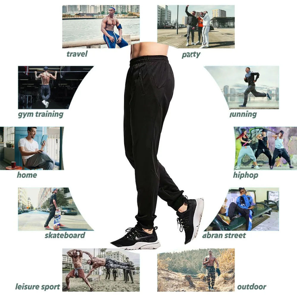 AIMPACT, Мужские штаны для бега, спортивные, для бега, для спортзала, Длинные спортивные штаны, Мужские штаны с карманом на молнии, мужской спортивный костюм, баскетбольные штаны