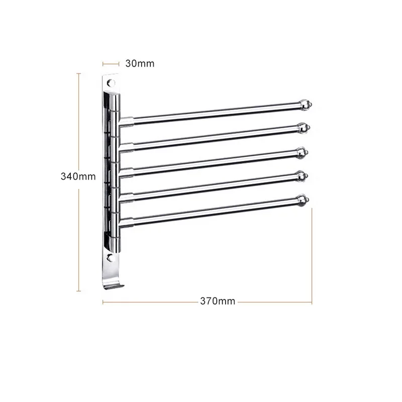 Нержавеющая сталь полотенцесушитель вращающаяся стойка для полотенец Ванная комната Кухня настенный держатель для полотенец полированная стойка