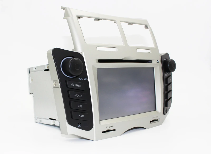 Discount Free Shipping Car DVD player For Toyota Yaris 2005 2006 2007 2008 2009 2010 2011 GPS navigation System Bluetooth Ipod TV Silver 4