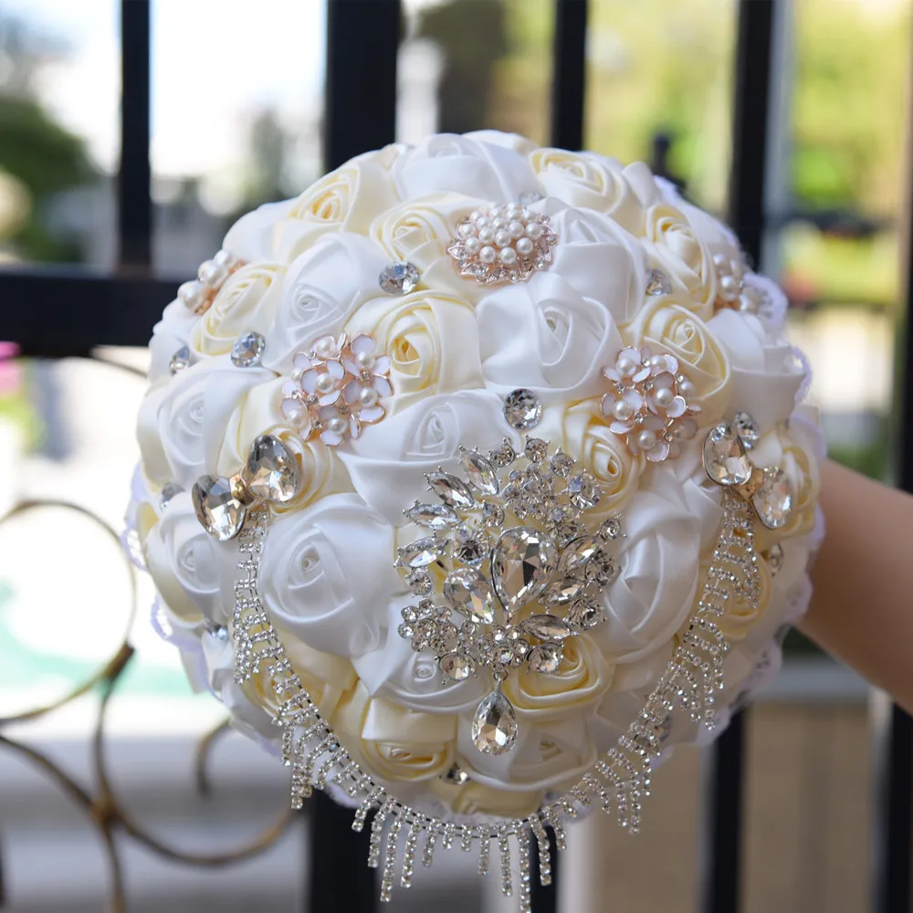 Eternal Angel 2018 new hand made ribbon Bridal bouquet wedding hold