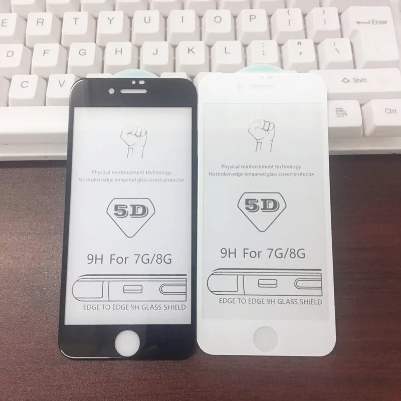 5D temper glass screen protector for 7 G8 G