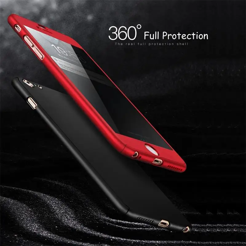 

For Oneplus 5T Case 360 Full Coverage Cover Matched Tempered Glass For Oneplus 5 Back Phone Shell