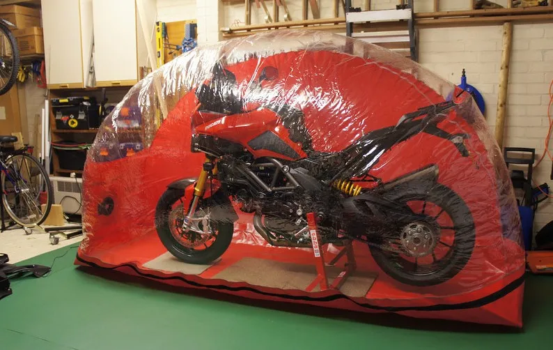 

Tophp hot sale Indoor Inflatable Motorcycle Cover, motorbick and Storage for sale has factory price