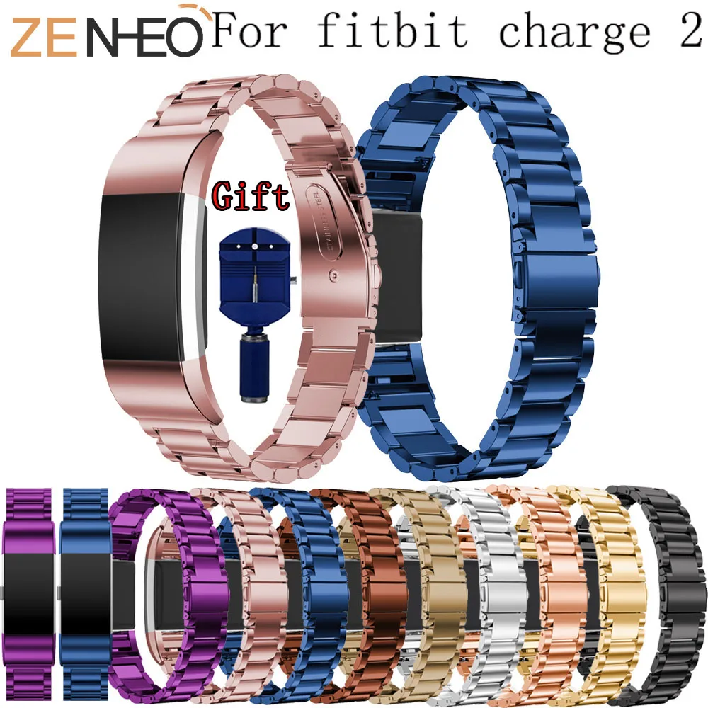 

Stainless Steel Watch Band for Fitbit Charge 2 Strap Bracelet Wrist Band Replacement For Fitbit Charge 2 Bands with Adjust Tools