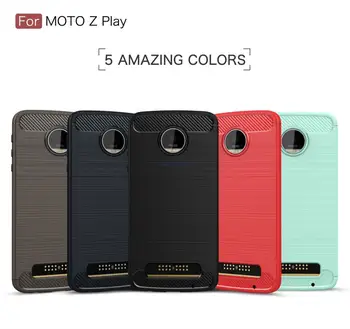 

TPU Case for Motorola Moto Z Play XT1635 XT1635-02 Soft Silicone Carbon Fibe Mobile Phone Case for Moto ZPlay XT1635-03 Cover