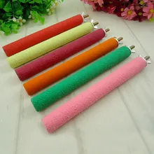 3 Size Colorful Pet Bird Cage Perches Stand Platform Chew Toy Paw Grinding Clean for Toys Parrot Bites Parakeet Free shipping