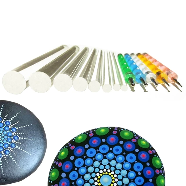 Diy Mandala Dotting Tools Set For Painting Rocks Dot Kit Rock Stone  Painting Pen Polka Dot Art Tool Template Cosmetic
