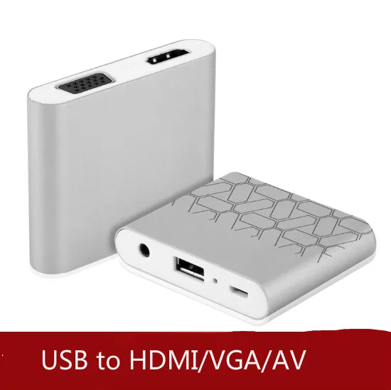 

Usb to hdmi/vga converter for Apple Android universal mobile phone turn HD car guide