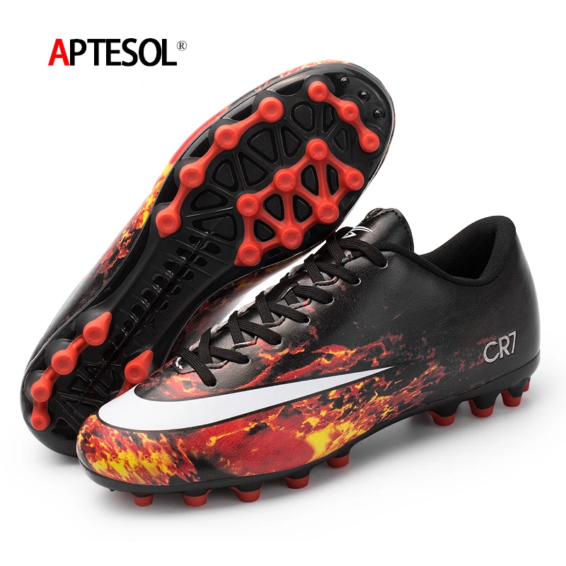 boys red soccer cleats