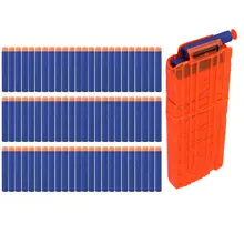 Soft Bullet Clip Soft Bullet Dart For Nerf Toy Bullet Magazine Cartridge Foam EVA Soft