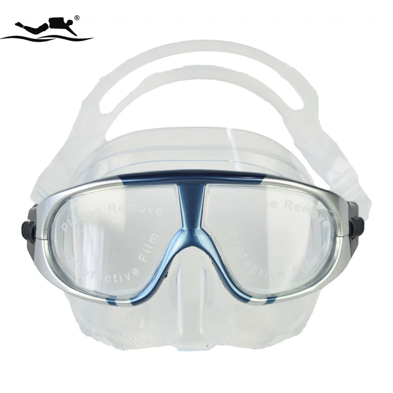 tempered glass silicone Strap&Skirt light and handy adult diving mask M-273