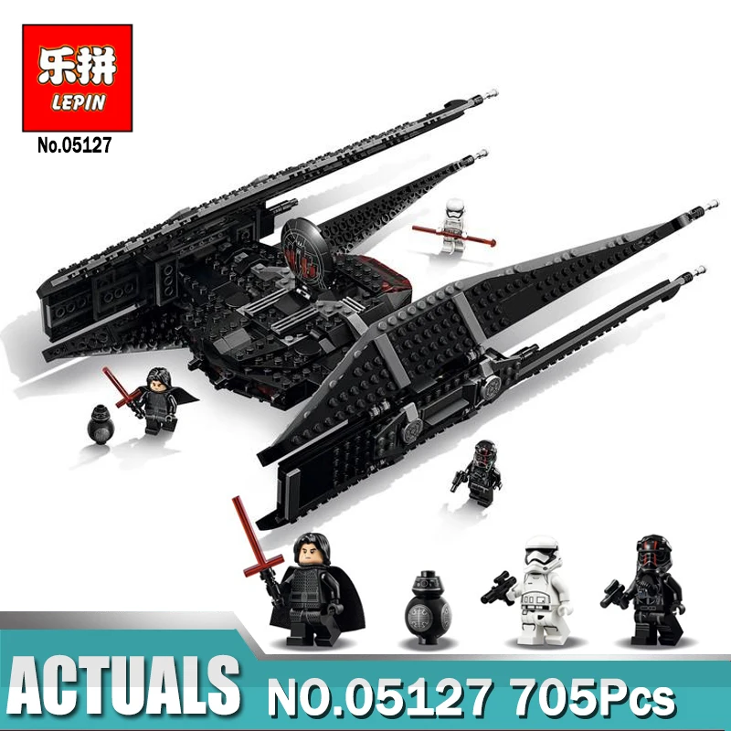 

Star Series Wars 05127 Kylo Ren Tie Fighter First Order Starship Model Building Blocks Toys Compatible LegoINGlys 75179