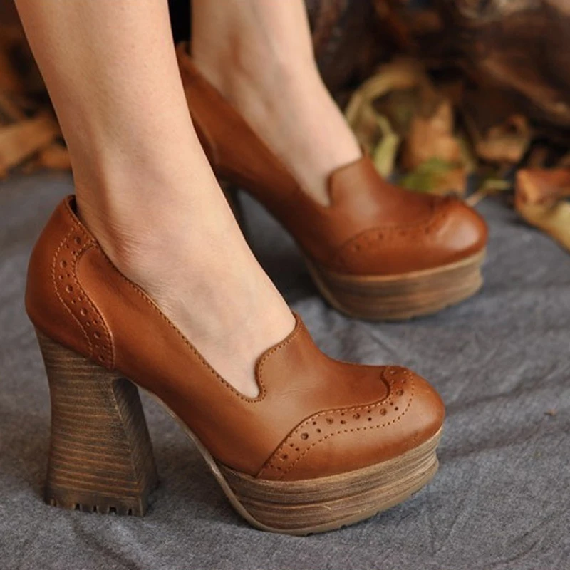 

Artmu Original High Heel Women Shoes Super High 10.5 cm Heels Pumps Handmade Leather Shoes Woman sapato feminino wedding shoes