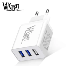 VVking USB зарядное устройство 3 порта 3.4A Max Charge EU/US Plug дорожное настенное зарядное устройство для iPhone 6 7 samsung huawei Xiaomi 3USB зарядное устройство