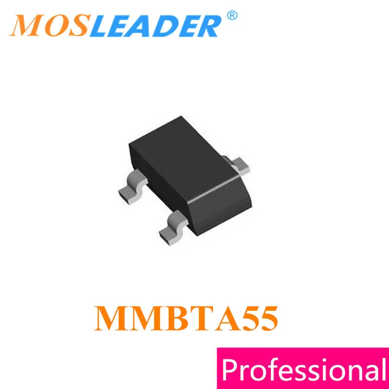 Mosleader MMBTA55 SOT23 3000PCS MMBTA55LT1G PNP 30V 60V 0.5A 500mA высокое качество | Электроника
