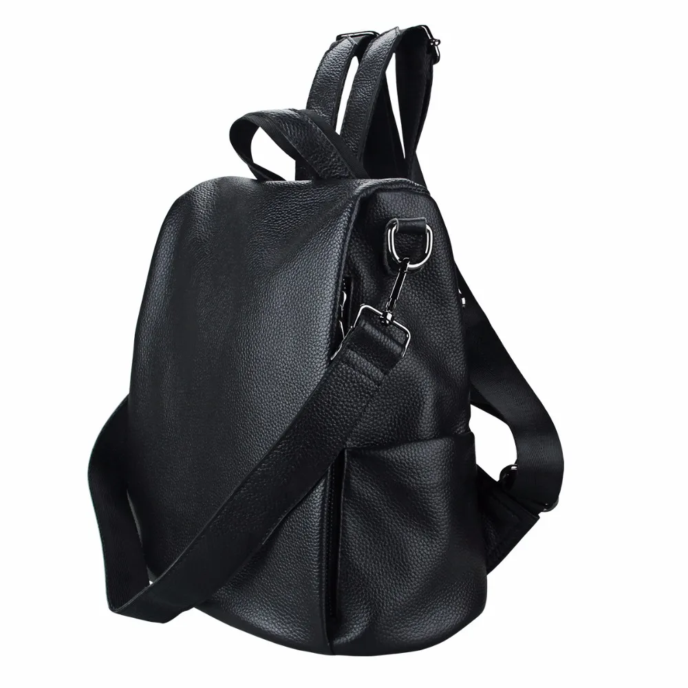 Joyir fashion women backpack high quality youth genuine leather