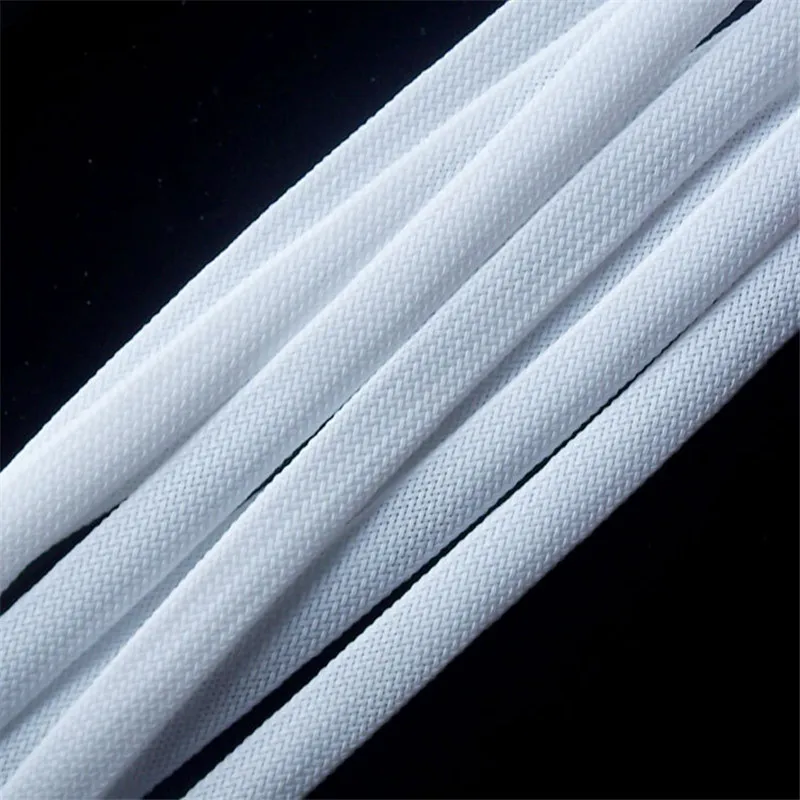 1 м белый Высокое качество 10 мм оплетка ПЭТ расширяемая гильза высокой плотности Обшивка плетеный кабель рукава DIY