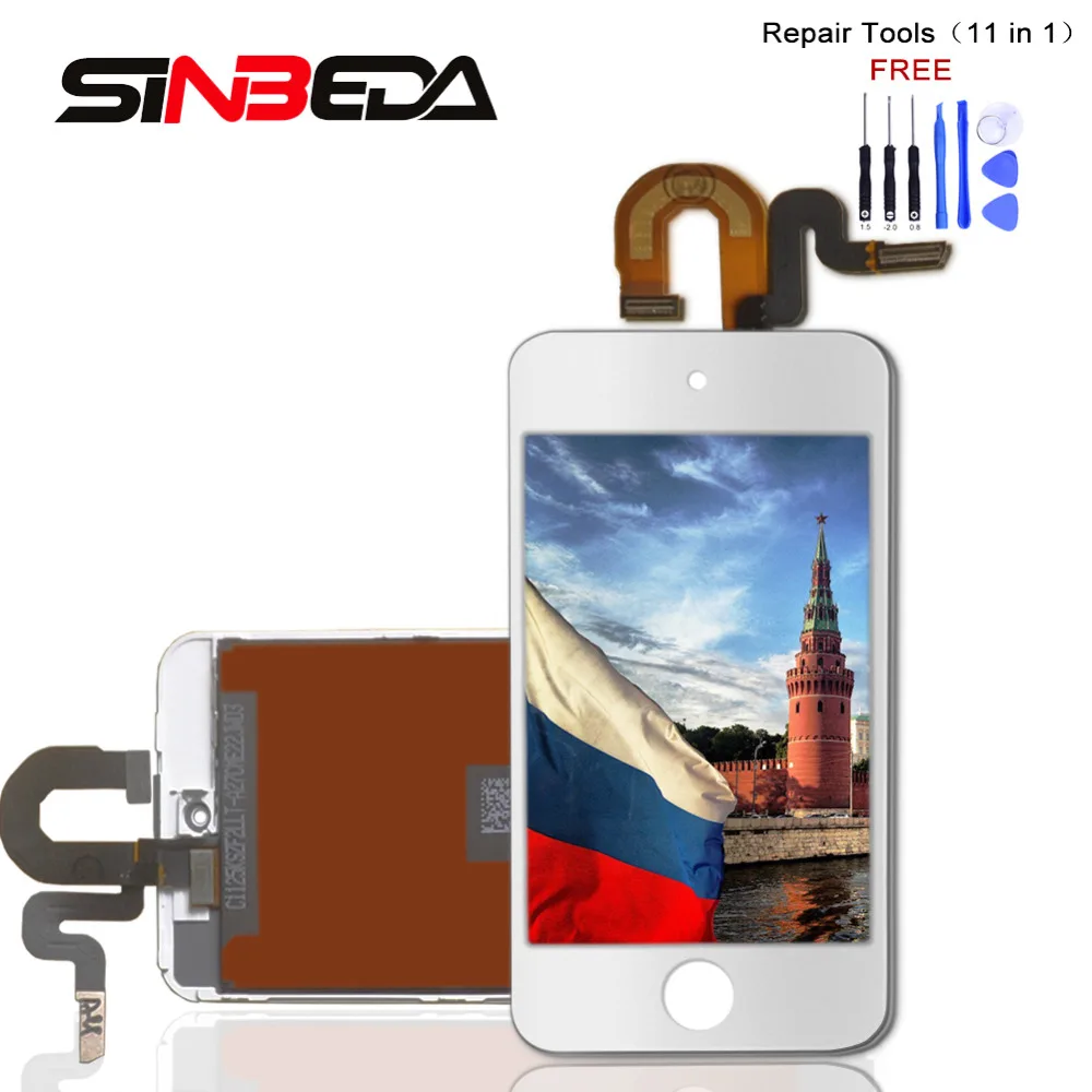 Дешево Sinbeda Лучшая цена Дисплей для Ipod Touch 5 5th ЖК дисплей Сенсорный экран планшета сборки для Ipod Touch 6 6th 4.0