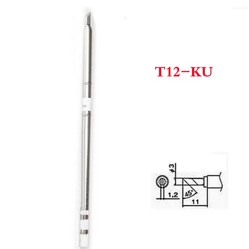 1pc T12 KU Electronic Soldering Iron Tips Rework Station Solder Iron