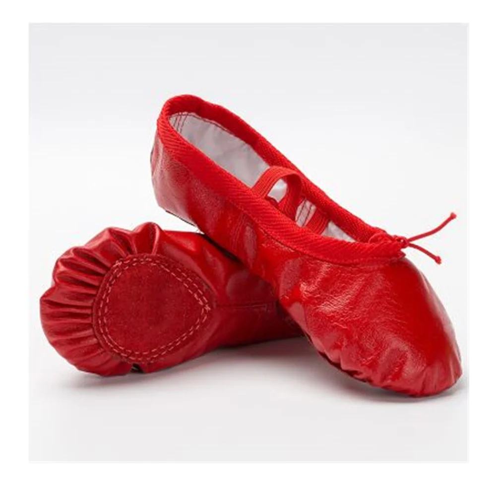 Flower's Secret/Балетки для женщин и девочек; удобная дышащая танцевальная обувь из свиной кожи для взрослых и детей; обувь для занятий йогой; танцевальная обувь
