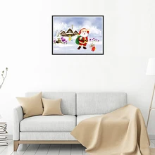 Алмазная картина вышивка крестиком DIY наборы снег зима Рождество Санта Клаус детская комната гостиная дом гостиница офис магазин деко