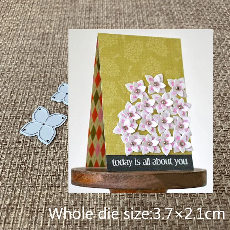 

New Design Craft Metal Cutting Dies cut die 2pcs lovely small flowers Scrapbooking Album DIY Paper Card Craft Embossing Die Cuts