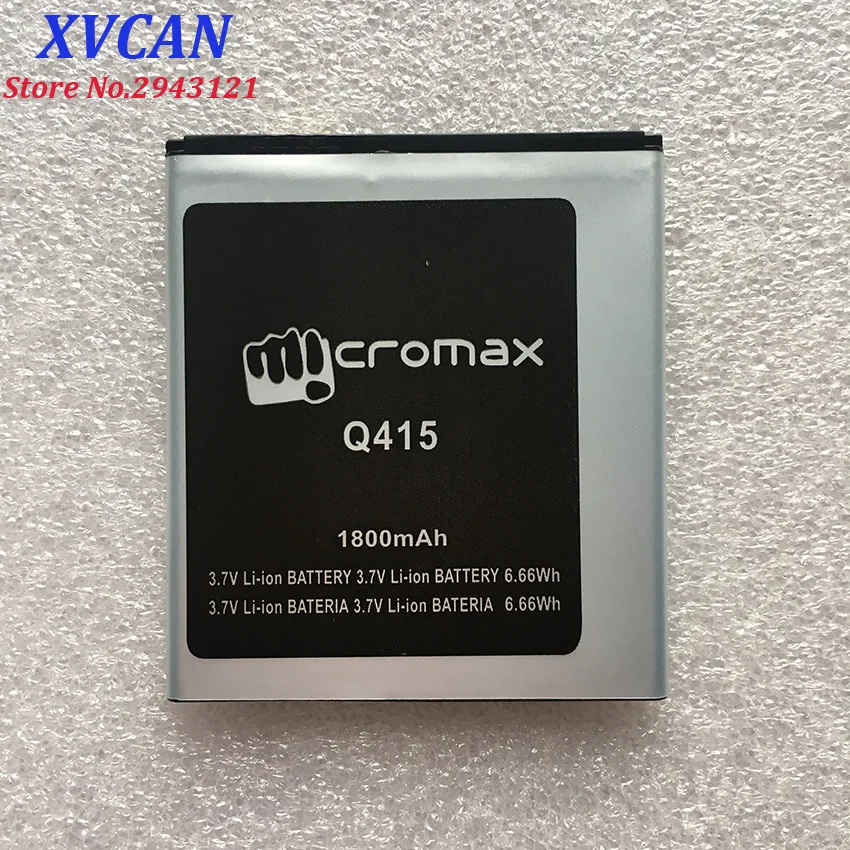 Для Q415 MICROMAX Q415 батарея Canvas Pace 4G 1800MAH Мобильный телефон литий-ионная аккумуляторная батарея