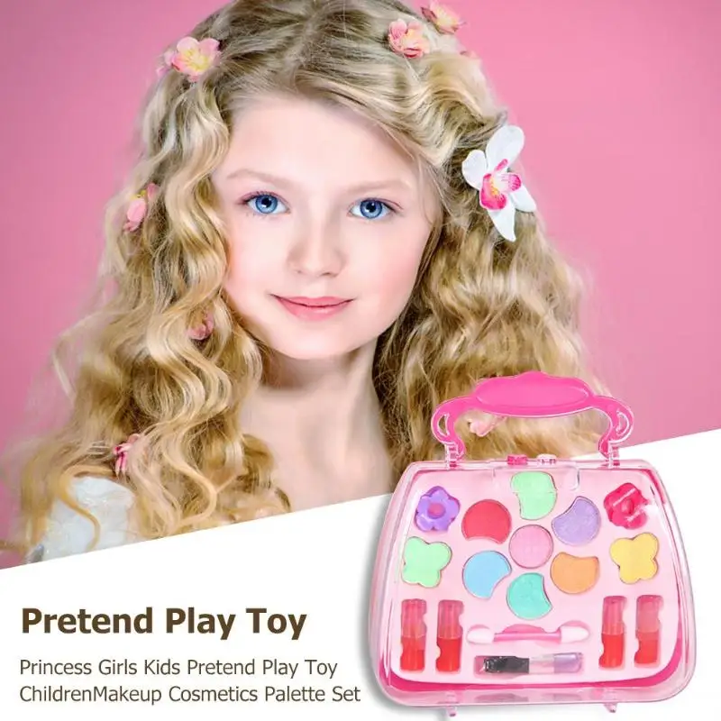 Девочки составляют набор игрушки Притворись Играть моделирования косметичка Красота волос салон игрушка макияж для инструментов дети