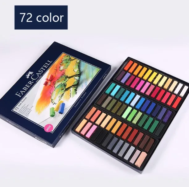 FABER CASTELL художественный дизайн 24/48/72 цветной мел порошок для рисования палочки - Цвет: 72 color