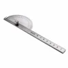 1pc 180 Degree Protractor Angle Ruler Stainless Steel Measuring Tool 198x53x14mm For Woodworking ► Photo 3/6