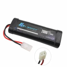 Limskey 7,2 V 2000mAh 6-Cell плоский пакет NiMH аккумулятор с разрядной вилкой Tamiya для RC гоночных автомобилей игрушки хобби