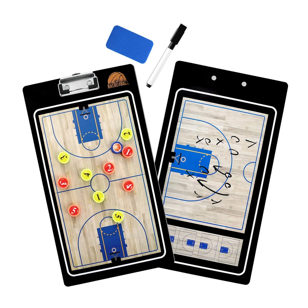 جديد كرة سلة للمحترفين التدريب مجلس الوجهين المدربين الحافظة الجافة محو w/ماركر كرة السلة مجلس التكتيكي