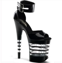 2016 neu kommen mode 20 cm stilettos frauen plattform-absatz-sandalen und frau sexy 8 zoll mit hohen absätzen schuhe