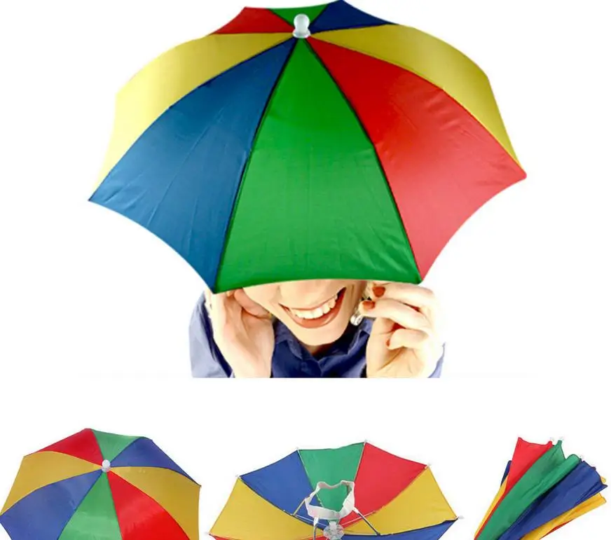 Headband Umbrella Hat Outdoor Fishing Beach Garden Sport Camping