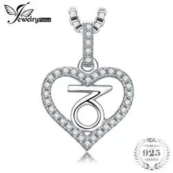 JewelryPalace зодиака Созвездие Козерог сердце любовь кубического циркония кулон 925 пробы серебро не включает цепь