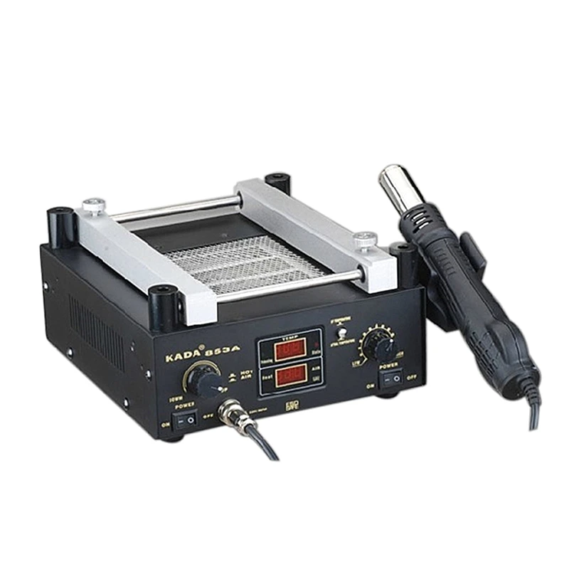 

220/110V 600W KADA 853A SMD Rework Soldering Pre-heating Station Warm-up Infrared rays Hot air gun