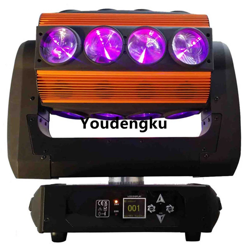 

night club dj disco light 16 eyes 25w quad led moving head rolling beam rgbw led moving heads light