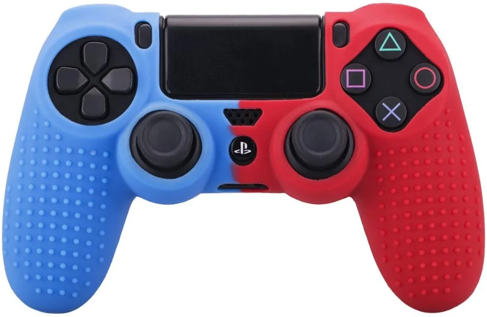 YOTEEN для Dualshock 4 чехол с шипами в горошек силиконовый резиновый гелевый Чехол для sony PS4 Slim/Pro Чехол для контроллера красный синий