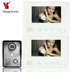 Yobangsecurity 7 "дюймов видео-телефон двери Дверные звонки домофон Системы wth ИК-Открытый Камера 1000tv линии безопасности дома, домофон Системы