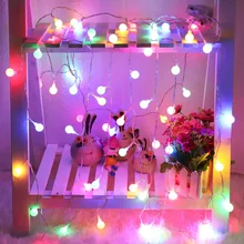 Гирлянда, светодиодный светильник, гирлянда, украшение для праздника, Рождества, свадьбы, на открытом воздухе, вечерние лампы, на батарейках, гирлянда, светильник s JQ