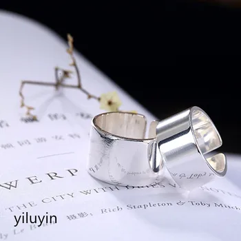 

KJJEAXCMY boutique jewelryar S925 sterling silver, Korean version, simple fashion, smooth personality, men and women lovers rin