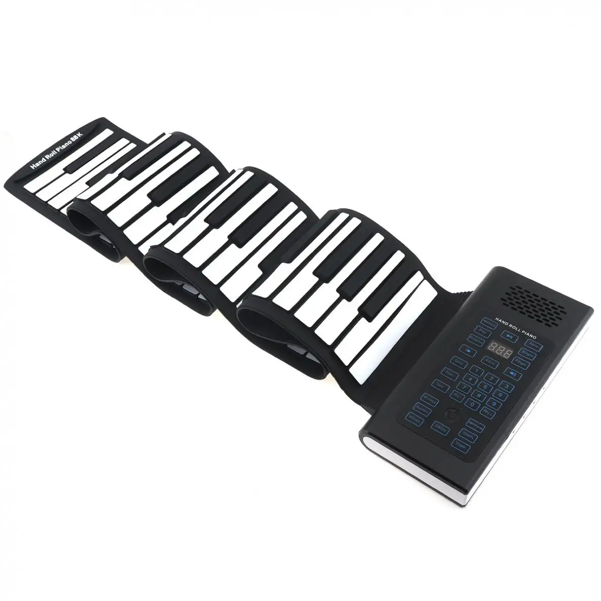88 клавиш USB MIDI выход рулон пианино перезаряжаемая Электронная Гибкая клавиатура орган встроенный динамик с сустейной педалью