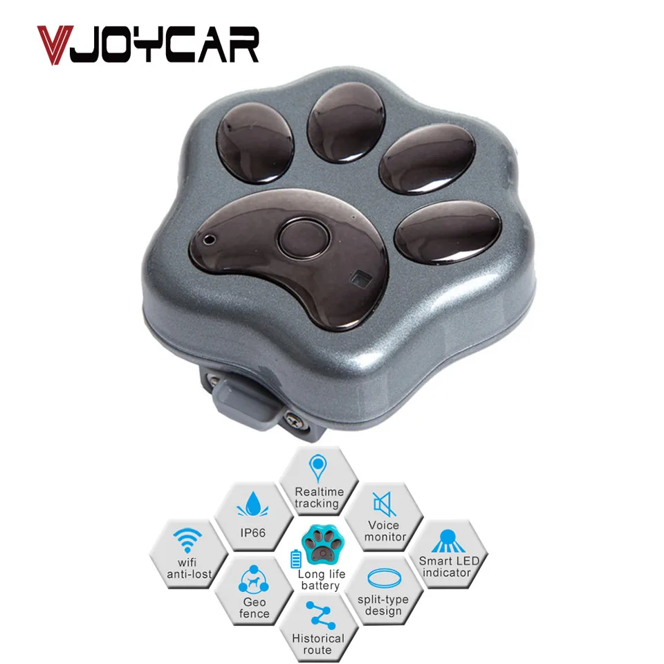 

VJOYCAR V30 Global Locator Real Time Pet GPS Tracker For Pet Dog/Cat GPS Collar Tracking Free Platform and Free Shipping