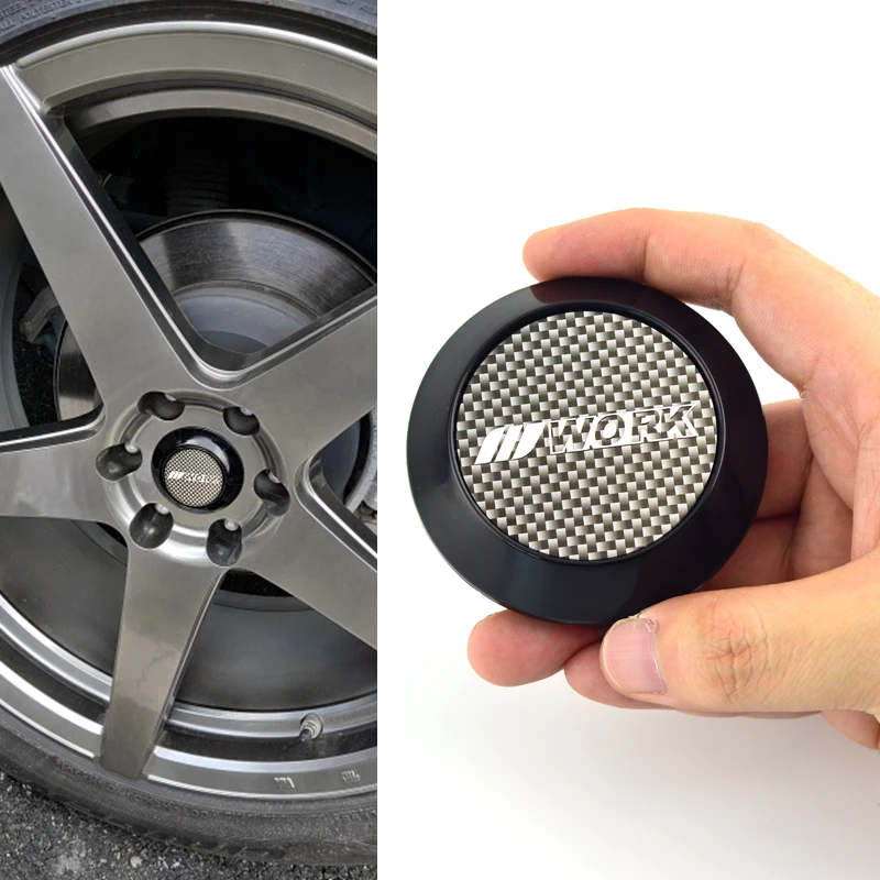 

4 Pcs 70mm WORK Wheel Center Hub Cap Rim Cover for Toyota VIOS Lexus Car Wheel Modification Accessories