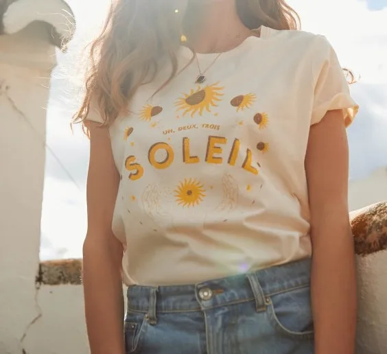 

Sunflowers Print T Shirt Women White Soft Cotton Tee Ladies Clothing